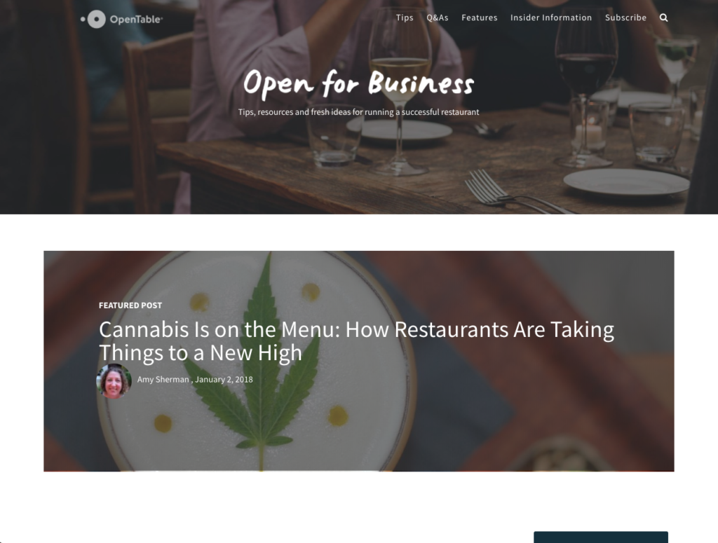 best restaurant management blogs - opentable blog