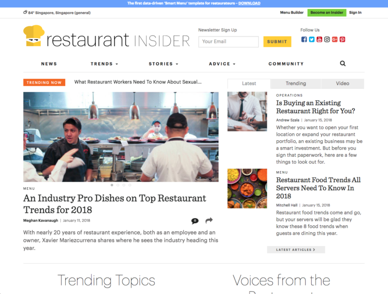 33 Of The Best Restaurant Blogs to Read For Anyone in F&B | CandyBar.co ...