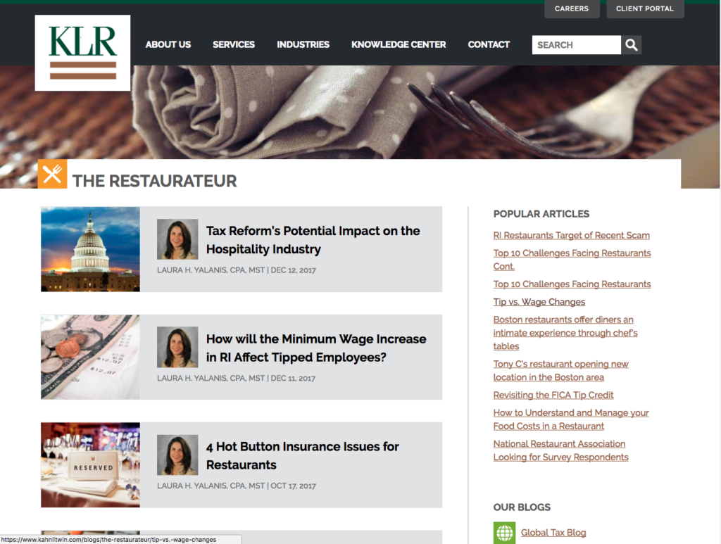 best restaurant management blogs - the restauranteur