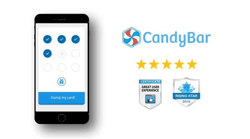 award winning CandyBar Receives Great User Experience and Rising Star Awards