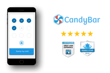 award winning CandyBar Receives Great User Experience and Rising Star Awards