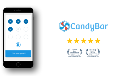 candybar awarded for great user experience and rising star marketing software