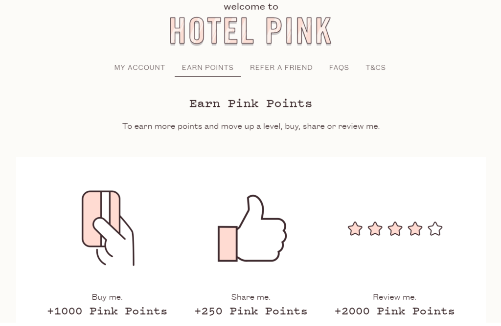 hotel pink loyalty how to earn pinks - frank body coffee scrub