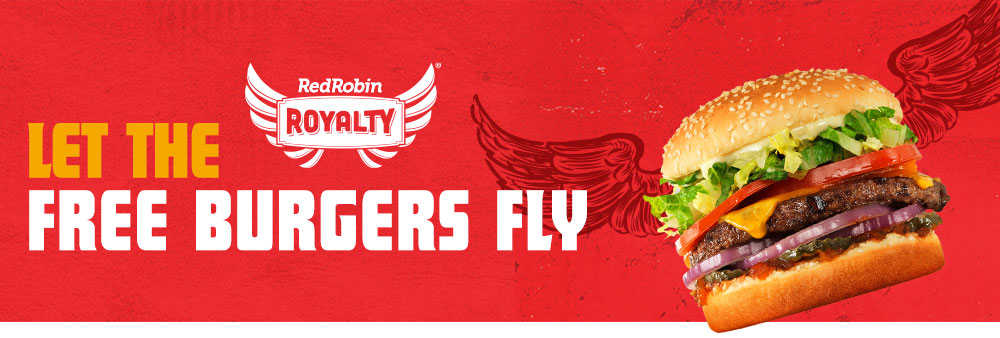 red robin royalty loyalty program - free burgers