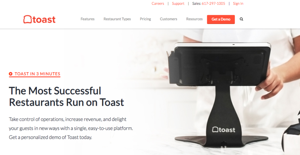 restaurant management apps - toast POS