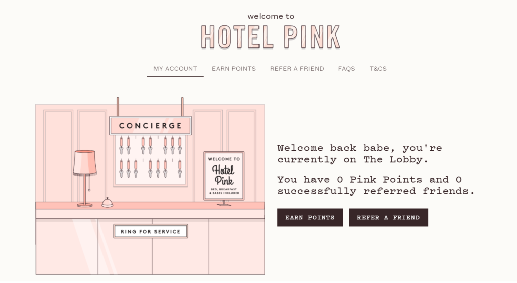 why hotel pink loyalty program effective - frank body coffee scrub