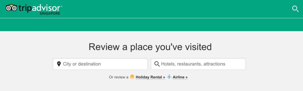 Leave a review on TripAdvisor