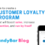 how to create a customer loyalty program - candybar loyalty punchcard rewards repeat customers