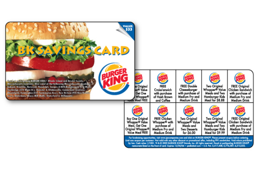 burger king loyalty punch card