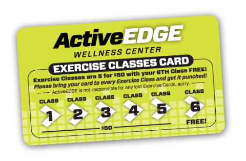 fitness loyalty punch card