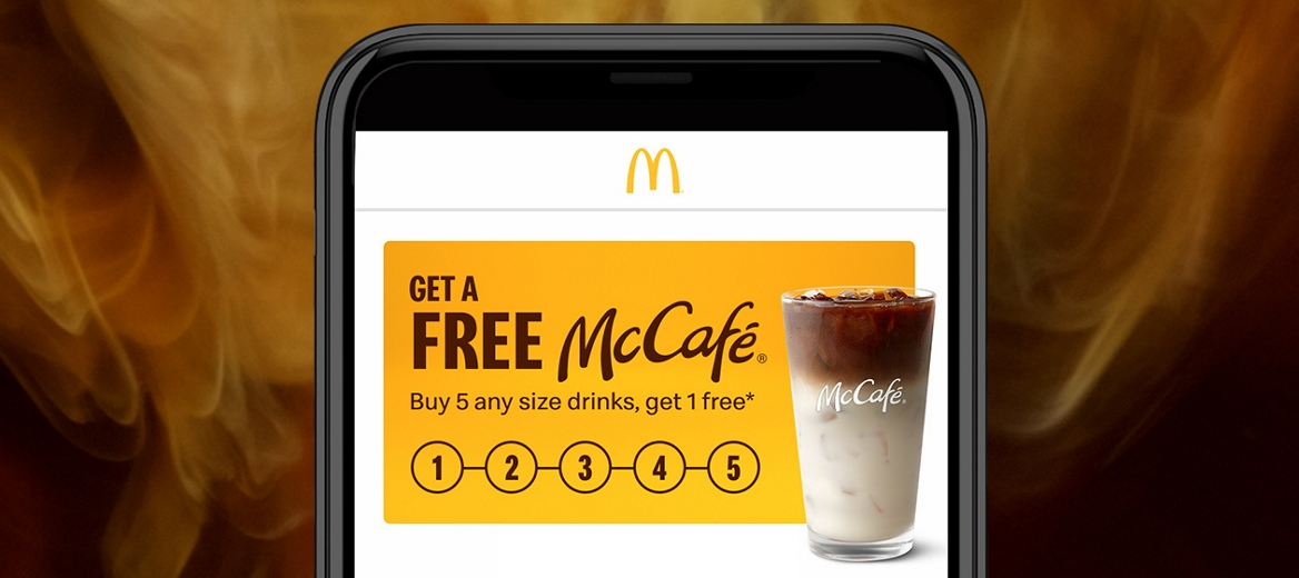 mccafe digital customer loyalty punch card