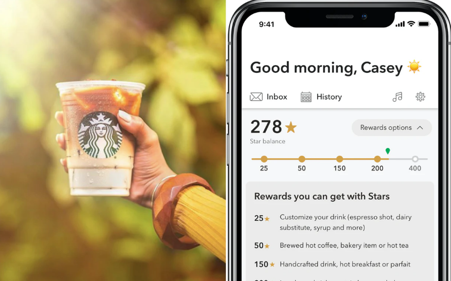 starbucks digital loyalty punch card app