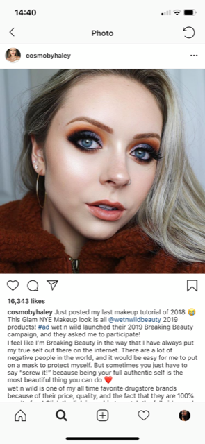 top beauty influencers @cosmobyhaley youtube instagram beauty influencer 1