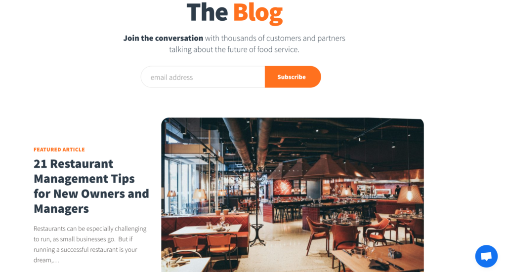 best restaurant blogs 2ndkitchen software service candybar