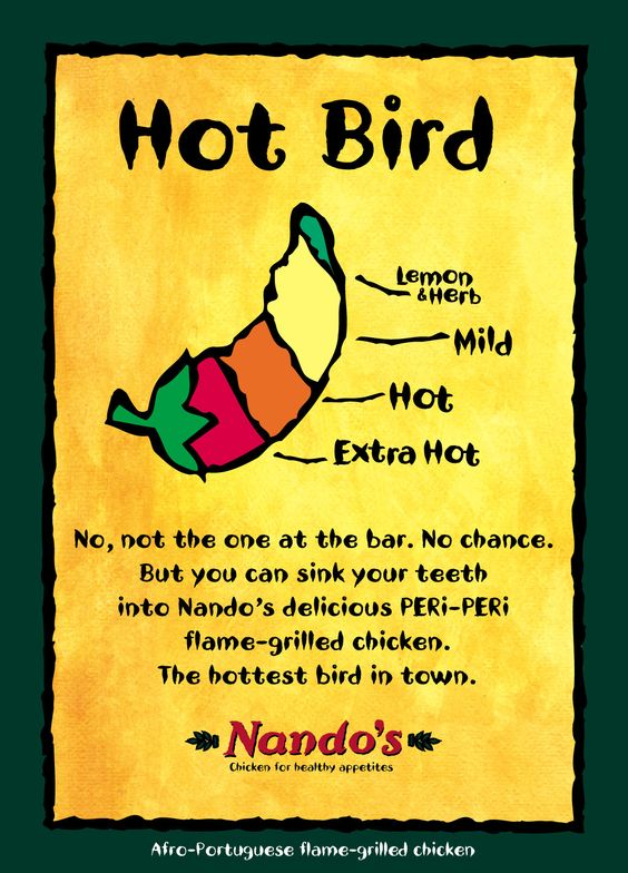 best restaurant ads fast food nandos hot bird ad peri peri
