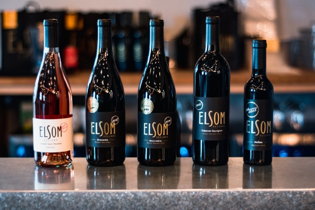 elsom cellars bottles of red wine